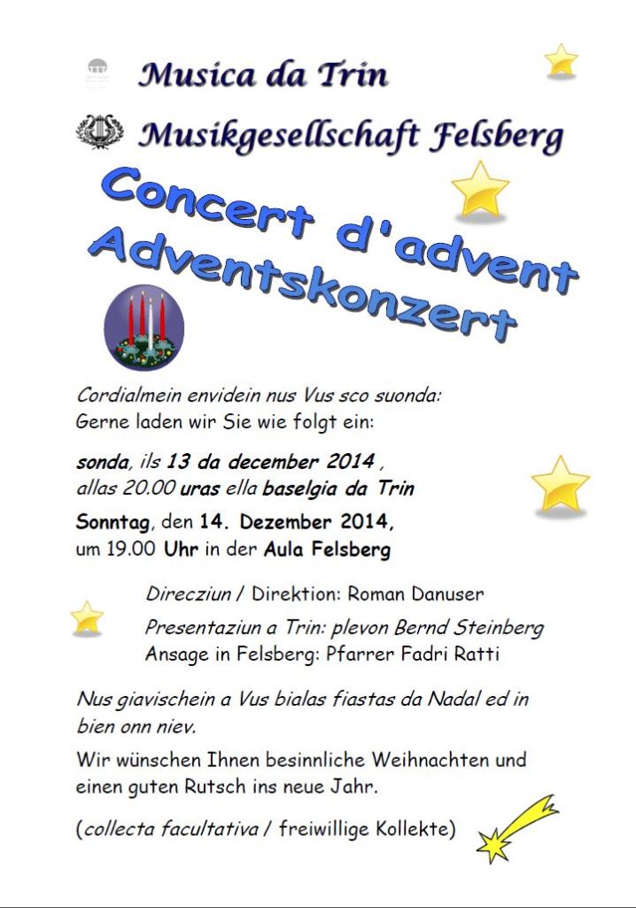 Plakat Adventskonzert 2014