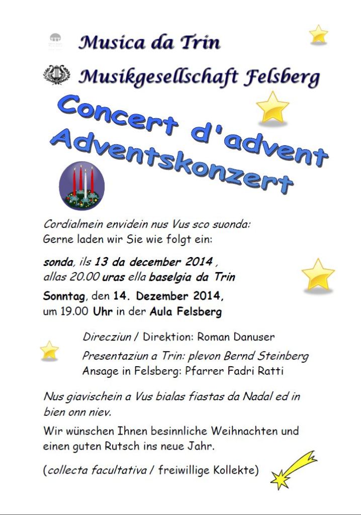 Plakat Adventskonzert 2014